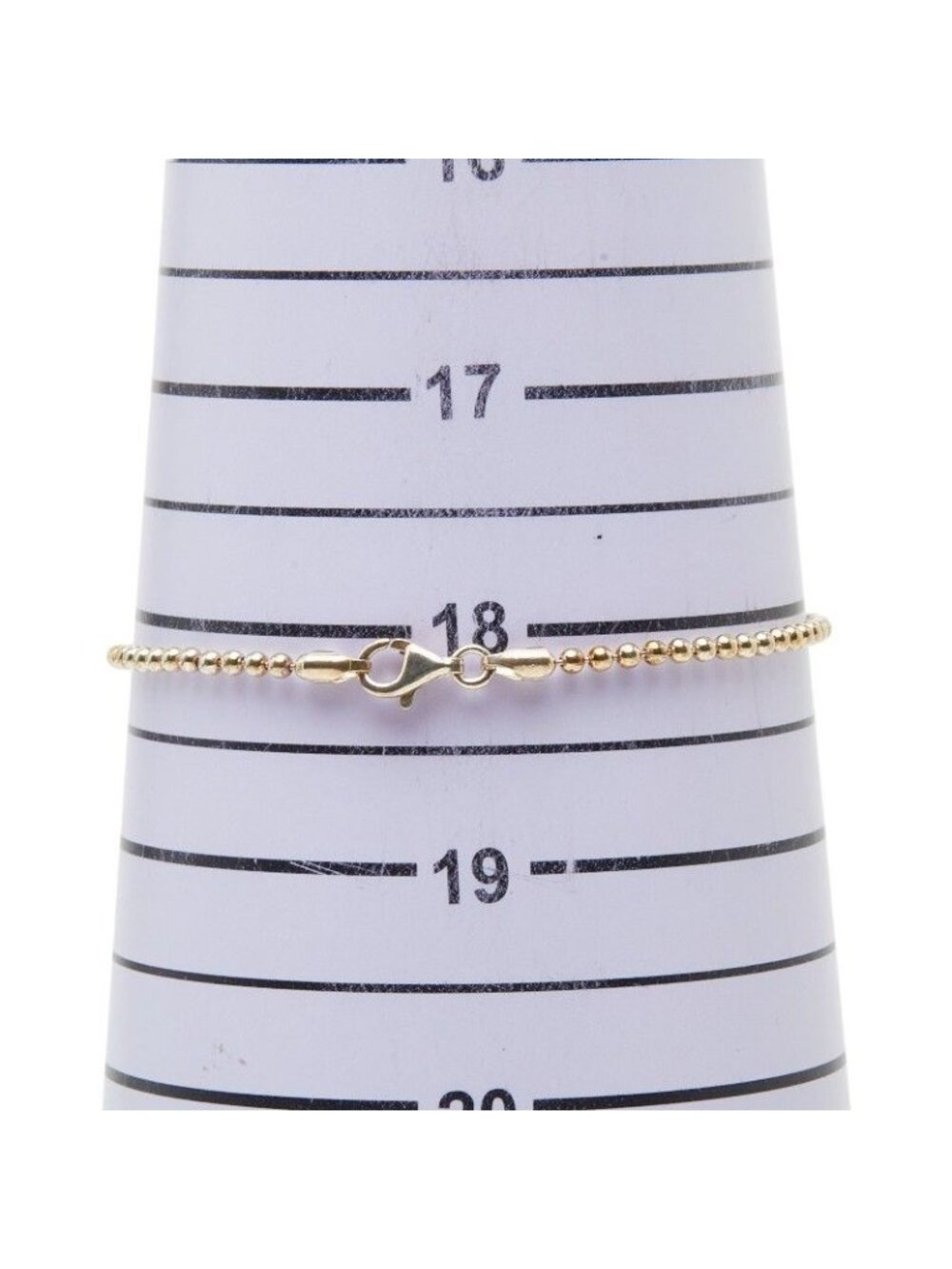 Gucci Logo Plate Bracelet Ball Chain Silver - Picture 6 of 7
